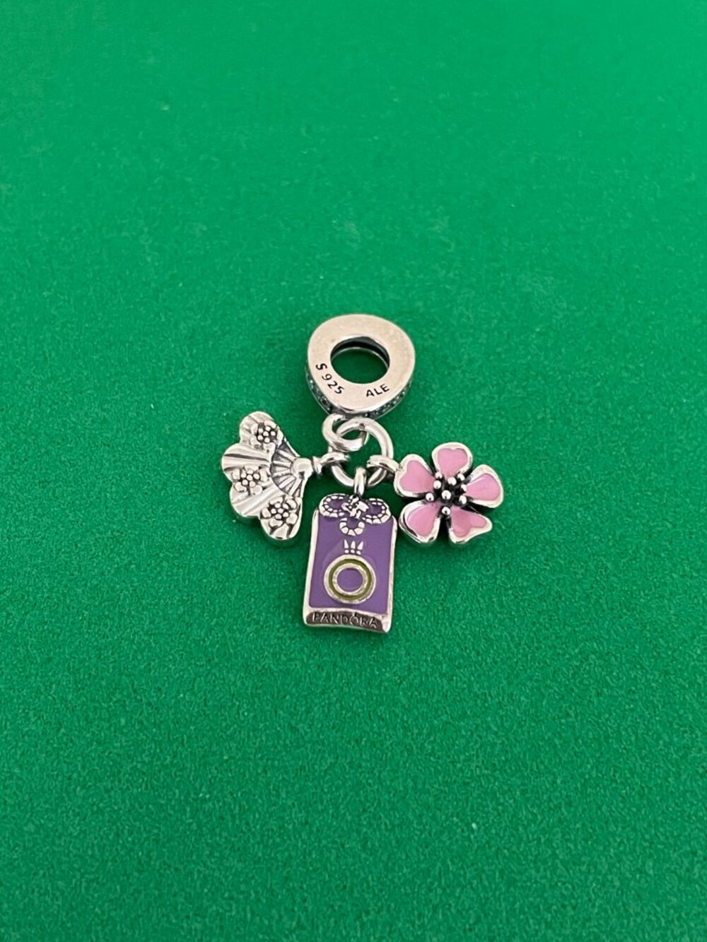 Japanese Sakura, Omamori&Fan Dangle Pandora Charm - Picture 3 of 6